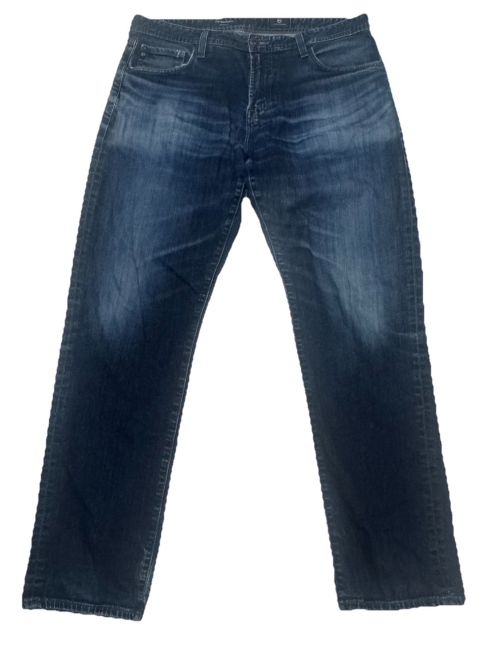 AG Adriano Goldschmied The Graduate Tailored Leg Pants Blue Denim Jeans 36x32